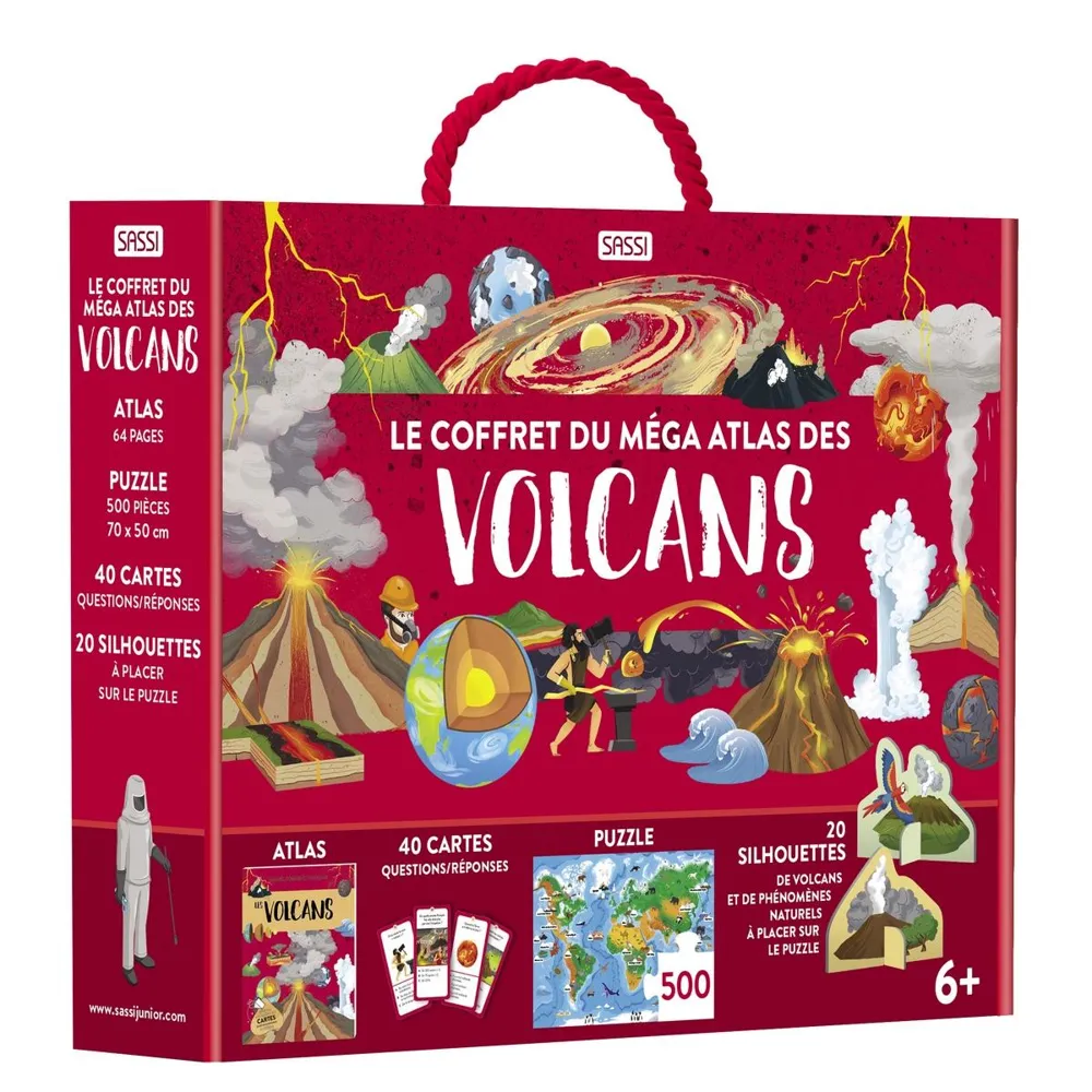 Coffret Méga Atlas des Volcans de Sassi