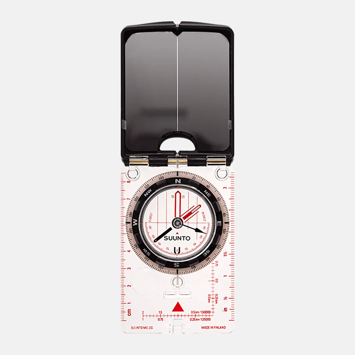 Boussole à miroir Suunto MC-2 G, miroir de visée ouvert