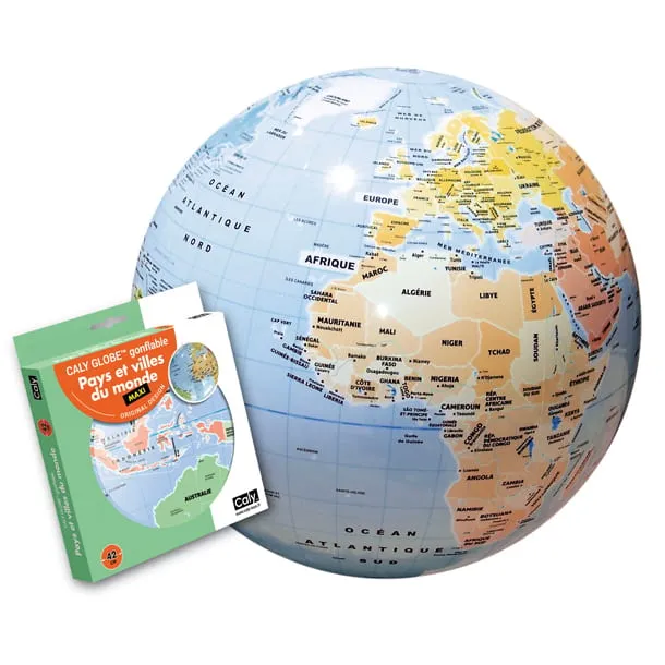 Maxi globe gonflable pays et villes de Nature &amp; Découvertes