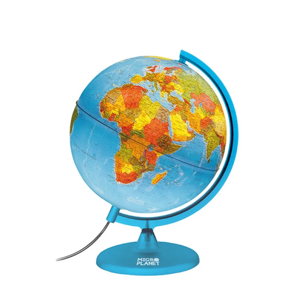 Globe Microplanet lumineux 30 cm