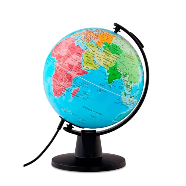 Autre vue du globe lumineux USB de Nature & Découvertes