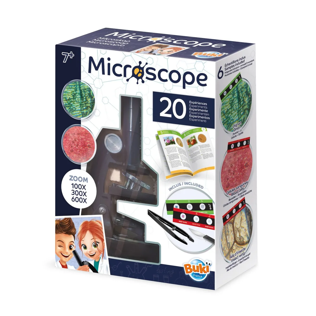 Boîte du microscope Buki 20 expériences