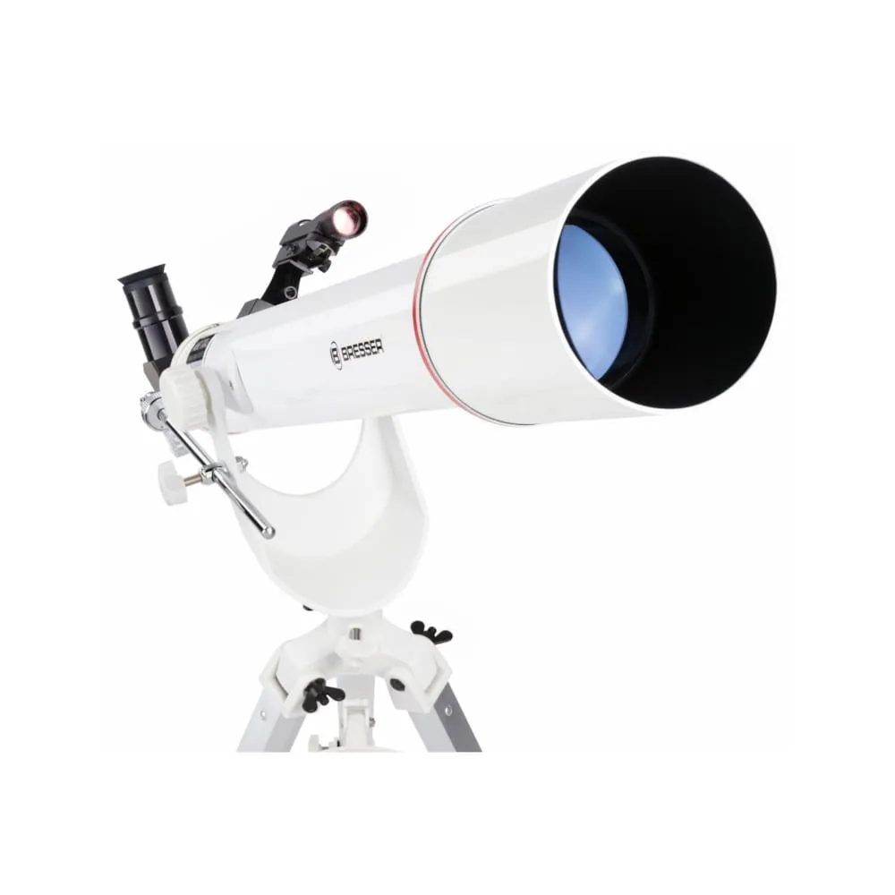 Détail de la lunette Bresser Nano AR-70/700 AZ et de ses accessoires