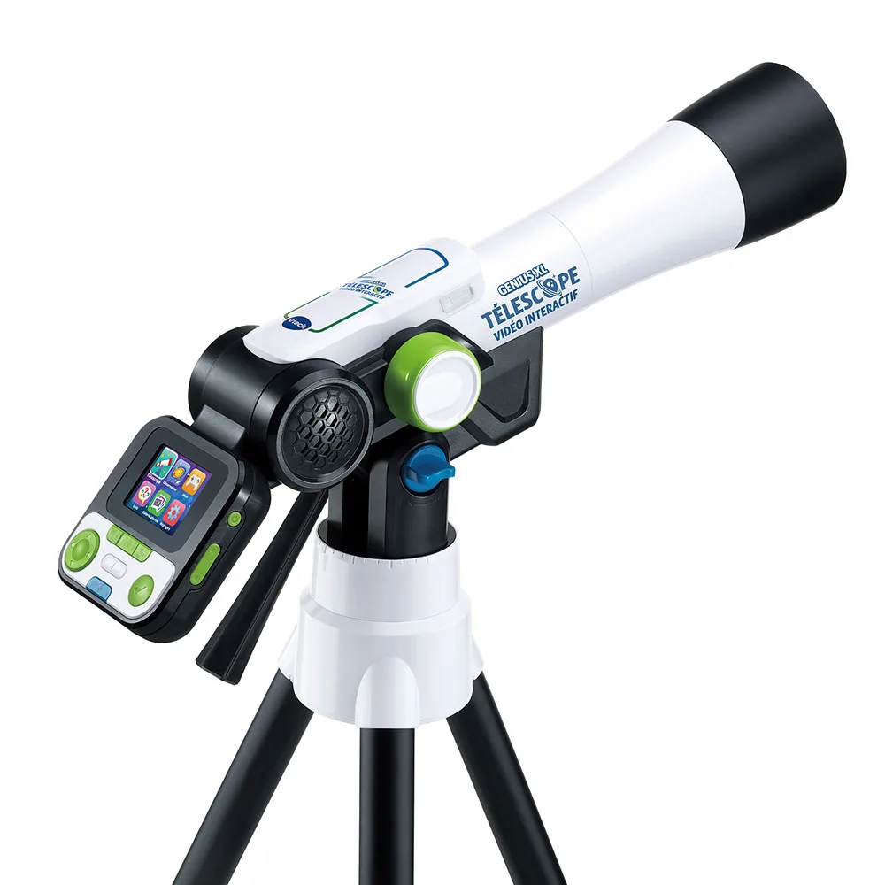 Télescope vidéo interactif VTech Genius XL avec écran couleur sur trépied